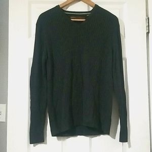 Perry Ellis Sweater Shirt Warm Women V Neck Large